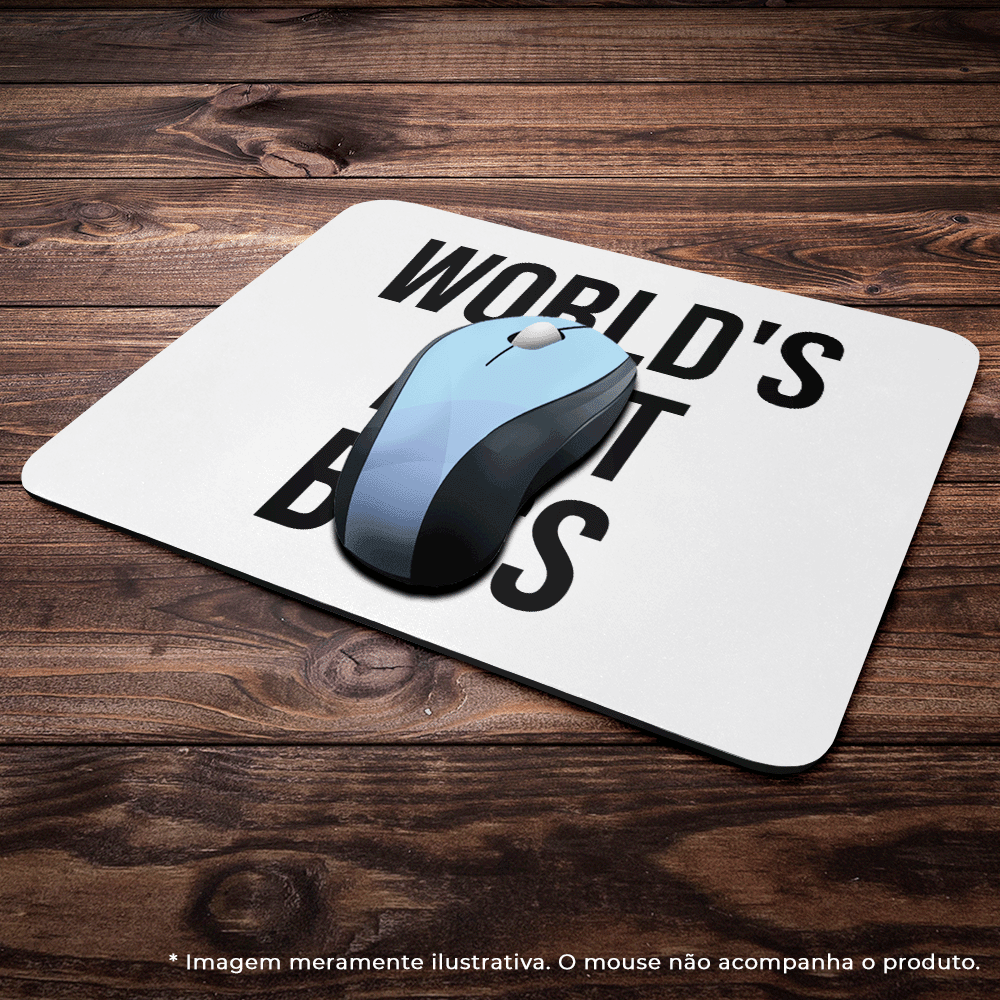 Imagem 3 de 3 do produto Mouse Pad Geek - World's Best Boss - The Office