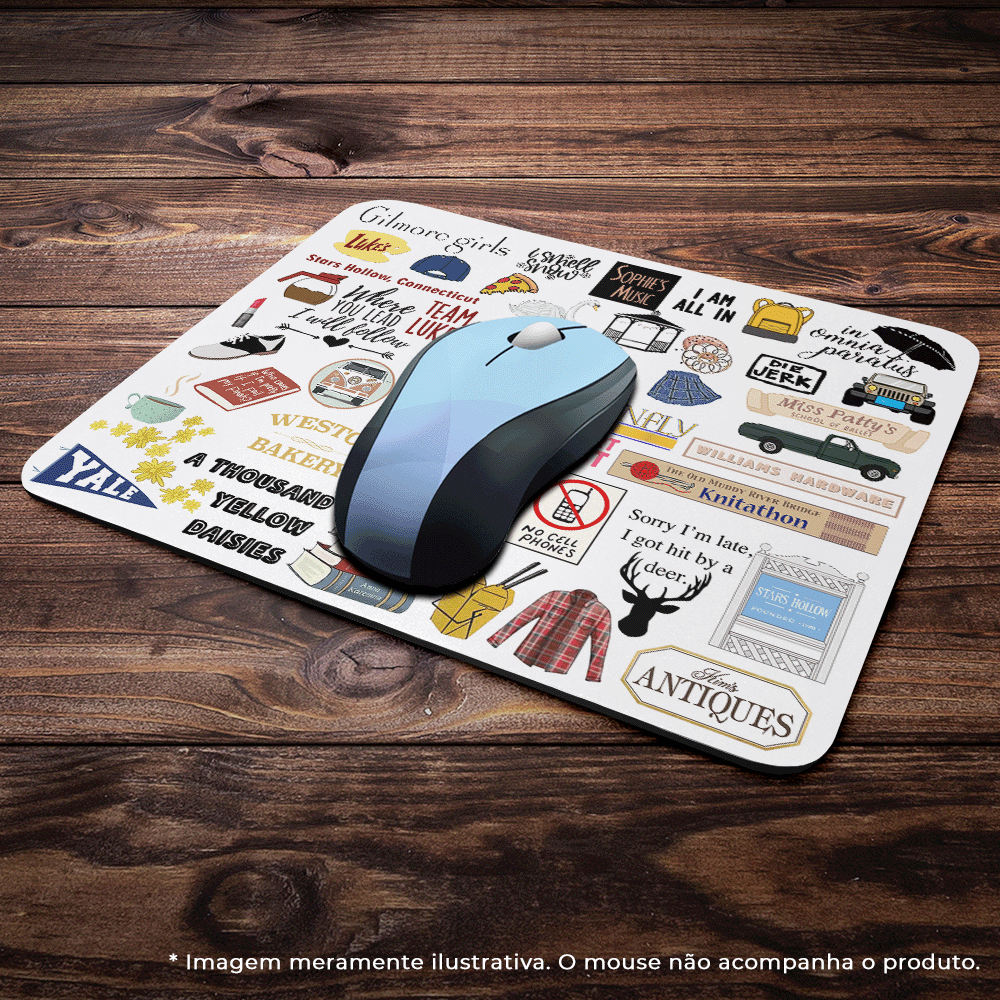 Imagem 3 de 3 do produto Mouse Pad Geek Icons Moments White - Gilmore Girls