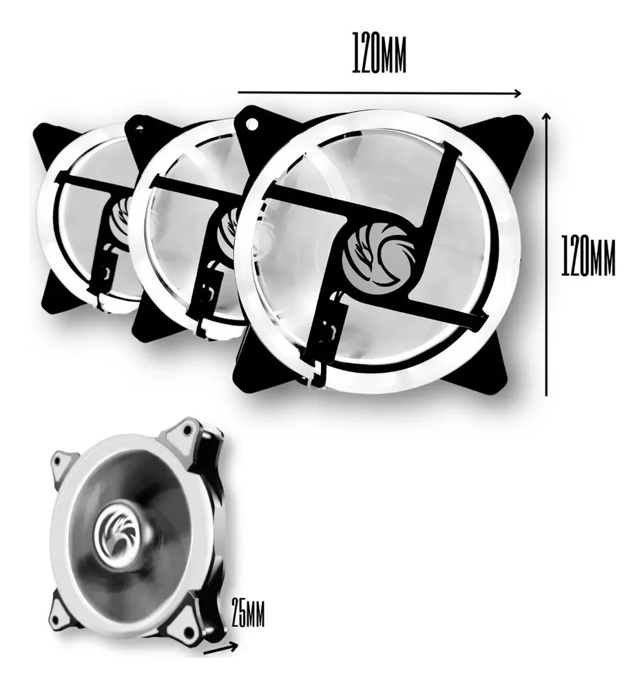 Air Cooler Gamer Brazilpc, 120mm, 150w, LED RGB, Compatível Com Intel E Amd - Cl-sa01 Air Cooler Gamer Brazilpc, 120mm, 150w, LED RGB, Compatível Com Intel E Amd - Cl-sa01