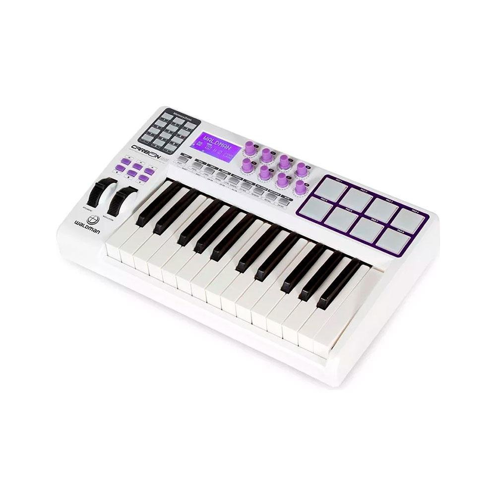 Teclado Controlador Midi Waldman Carbon 25 Teclas 8 Pads - Tc0102