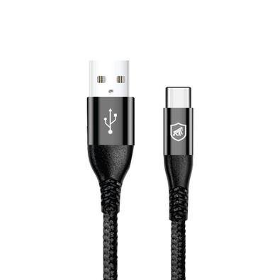 Cabo Raptor - Usb A / Tipo C - Preto - 1m - Gshield