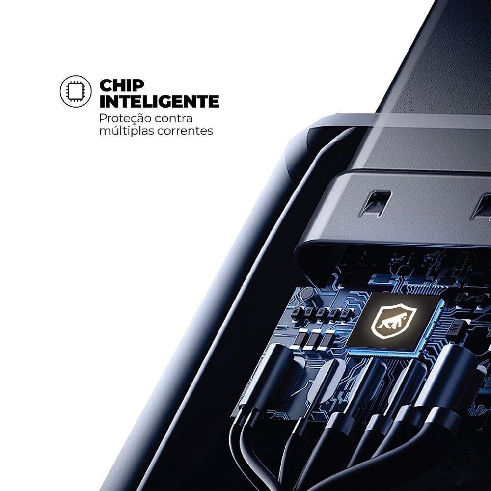 Imagem 4 de 5 do produto Cabo Raptor - Lightning / Tipo C - Preto - 1m - Gshield