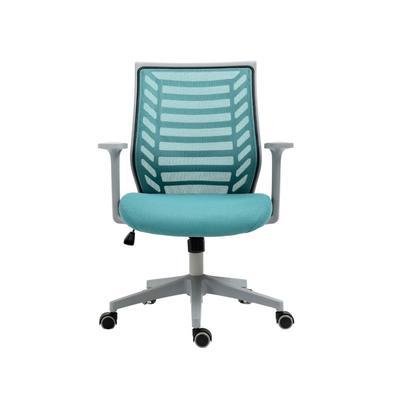 Cadeira De Escritório Diretor Pelegrin Pel-0238 Cinza E Verde