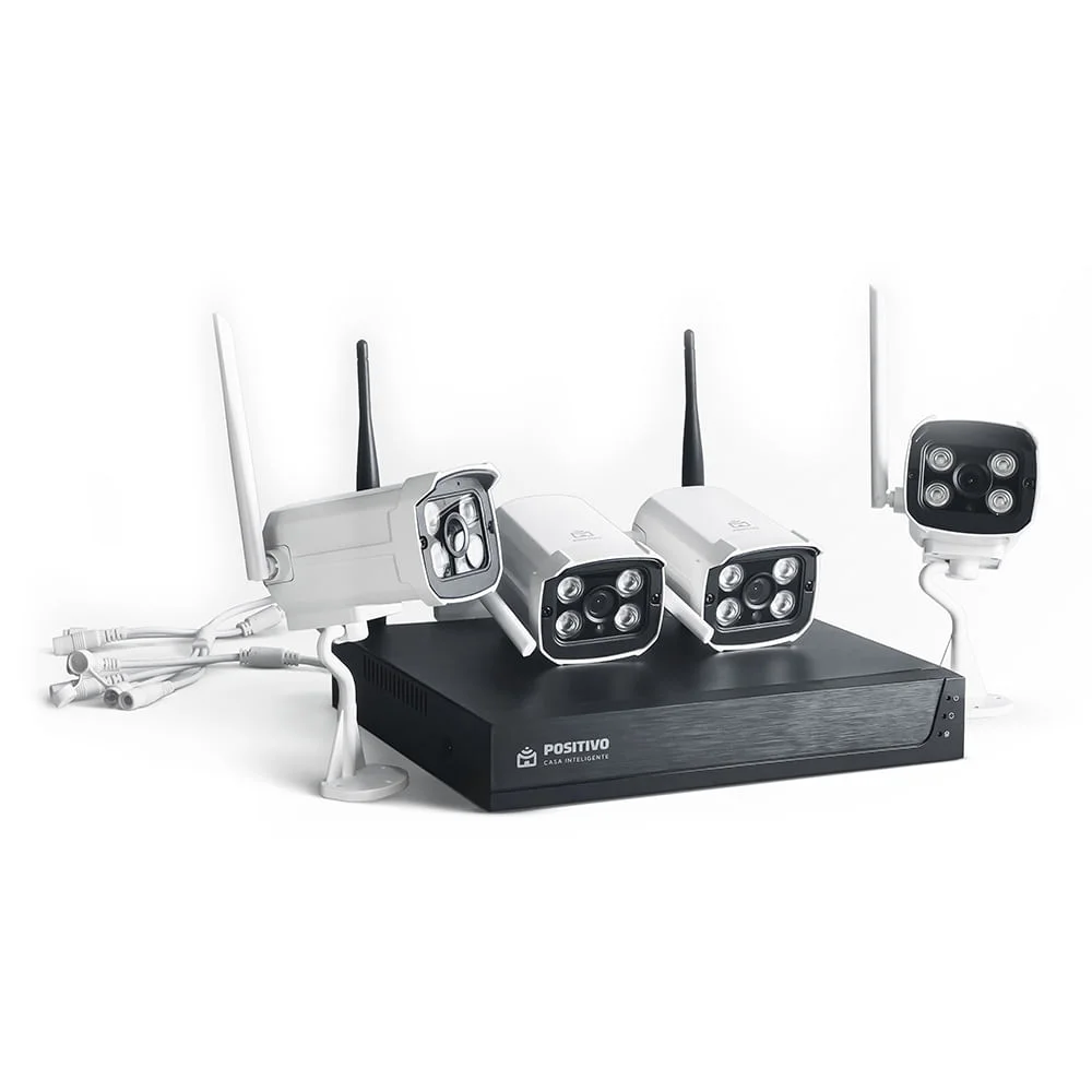 Smart Kit NVR E Câmeras WiFi Positivo KaBuM