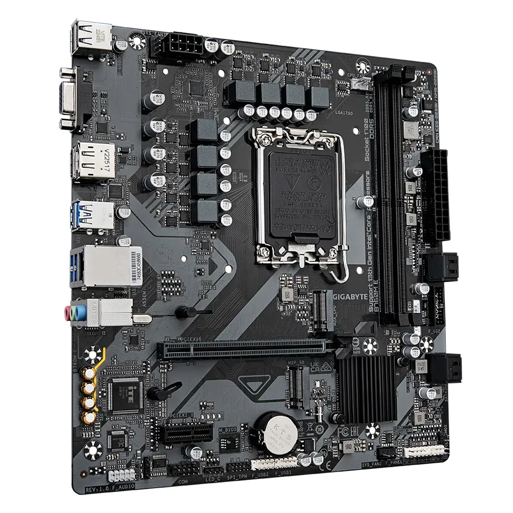 Placa Mãe Gigabyte B760m e Ultra Durable para Intel 1700, DDR5, Matx Rev. 1.0 Placa Mãe Gigabyte B760m e Ultra Durable para Intel 1700, DDR5, Matx Rev. 1.0