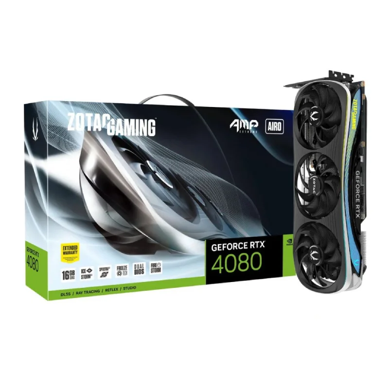 グラフィックボード・グラボ・ビデオカード ZOTAC GAMING GeForce RTX 4080 16GB Placa de Video Zotac GeForce RTX 4080 AMP KaBuM