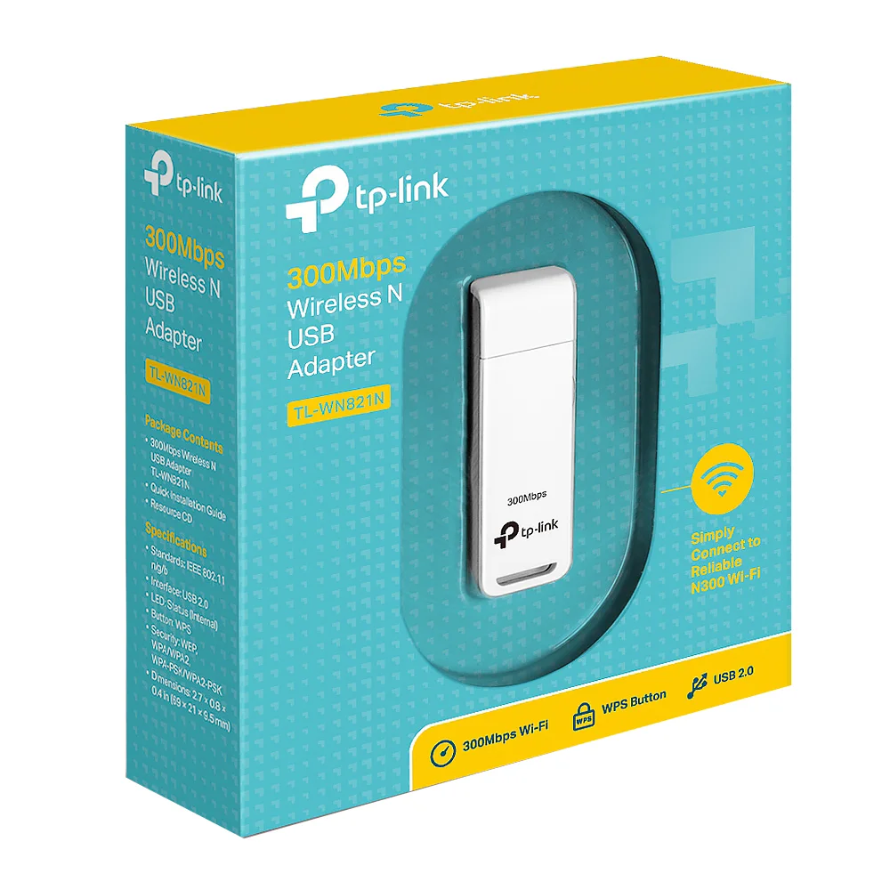 Adaptador Wireless Tp-link Tl-wn821n 300mbps Adaptador Wireless Tp-link Tl-wn821n 300mbps