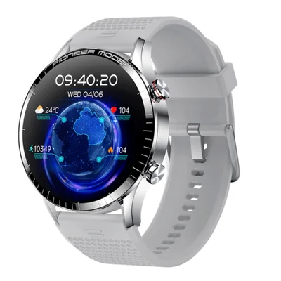 Smartwatch Level Lvw50 Tela AmoLED De 1.3" Compatível Com IOS E Android GPS Notificações Ligação Cor: Silver Grey.
