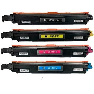 Kit 04 Toner Compativel Para Uso Em Brother Tn-217 L3210 L3551