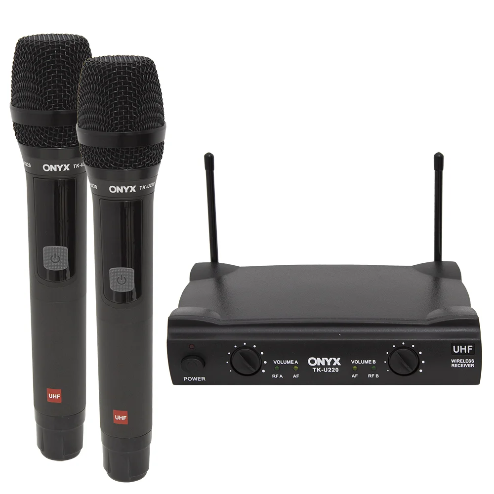 Imagem 4 de 5 do produto Microfone Sem Fio Duplo Tk U220 Uhf Onyx