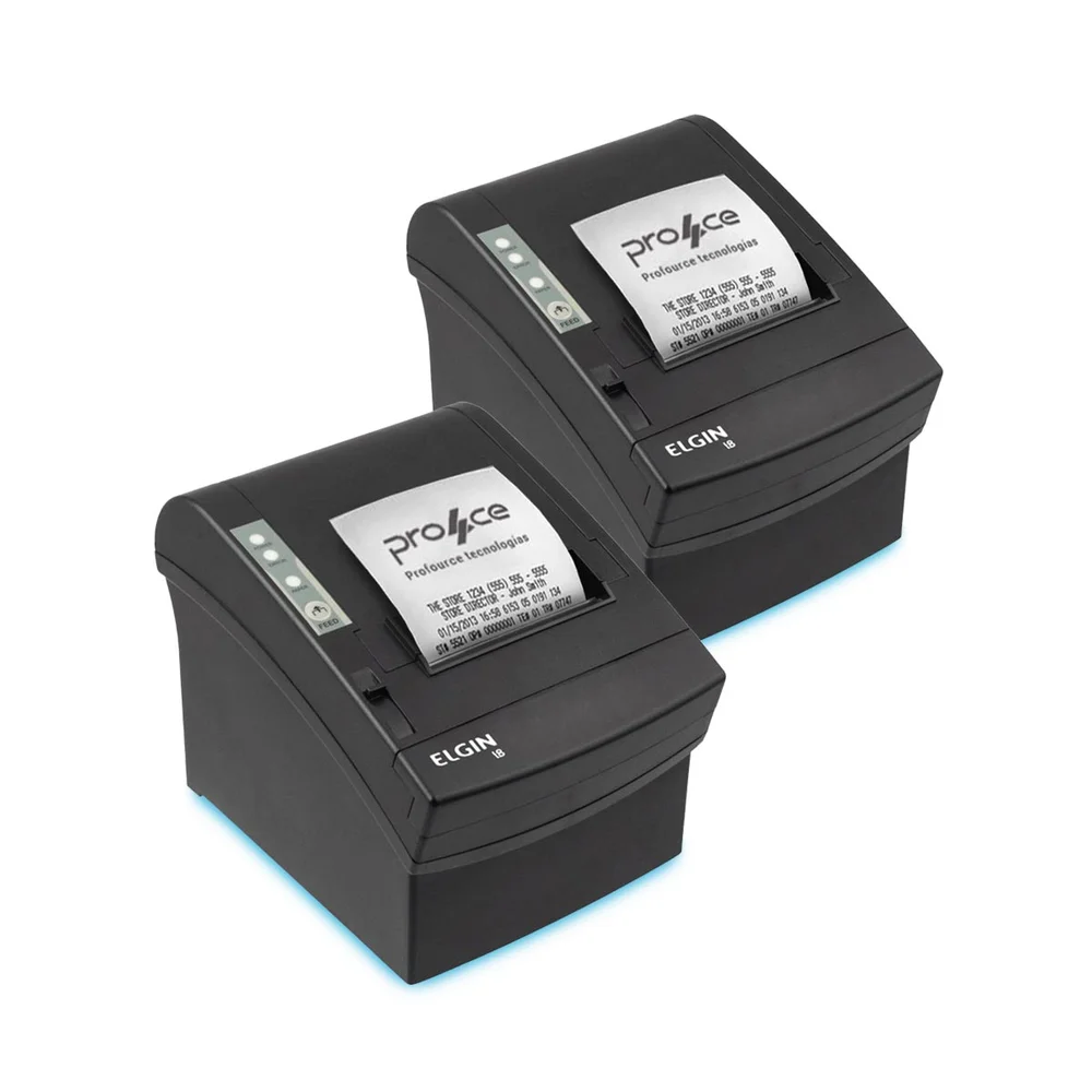 Kit 2 Impressora Térmica Elgin I8 USB/SER/REDE Kit 2 Impressora Térmica Elgin I8 USB/SER/REDE