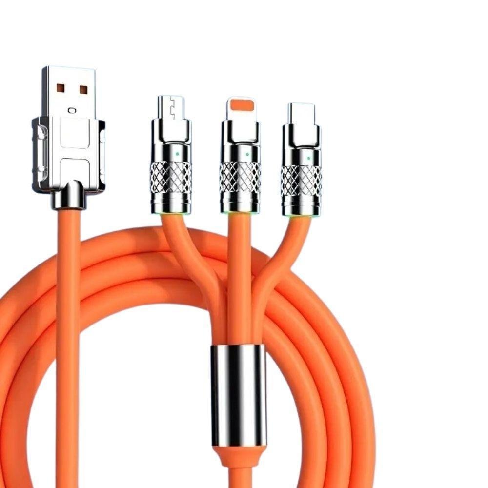 Cabo Carregador 3 Em 1 Tipo C Lightning Micro Usb Promoção