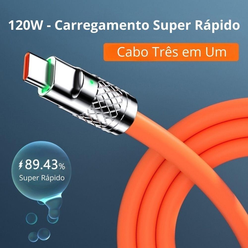 Imagem 5 de 5 do produto Cabo Carregador 3 Em 1 Tipo C Lightning Micro Usb Promoção