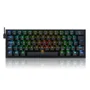 Teclado Mecânico Gamer Redragon Fizz Pro RGB Wireless Switch Azul Abnt2 - Preto