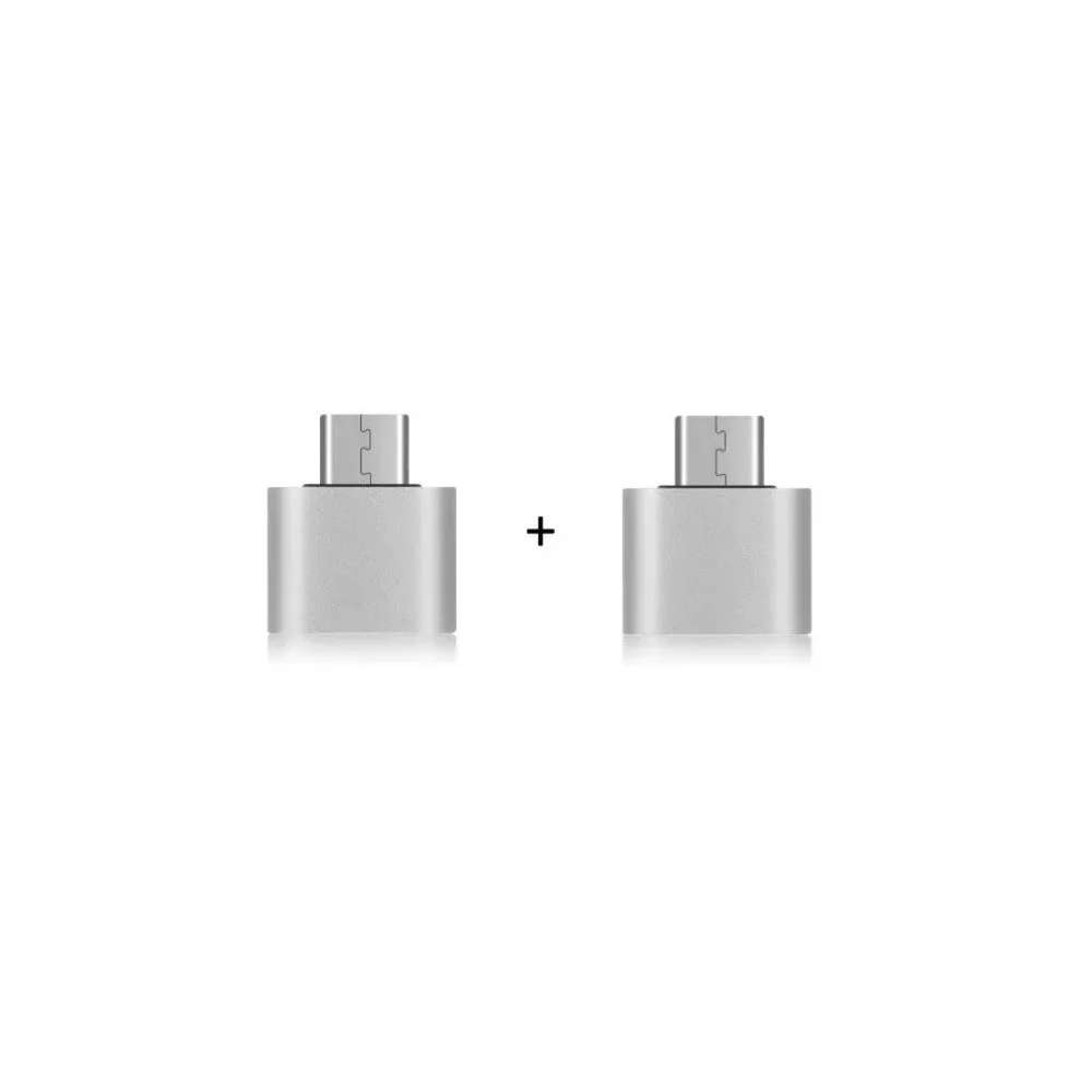 Imagem 1 de 2 do produto Par Adaptador Conversor Usb-c Tipo C Para Usb