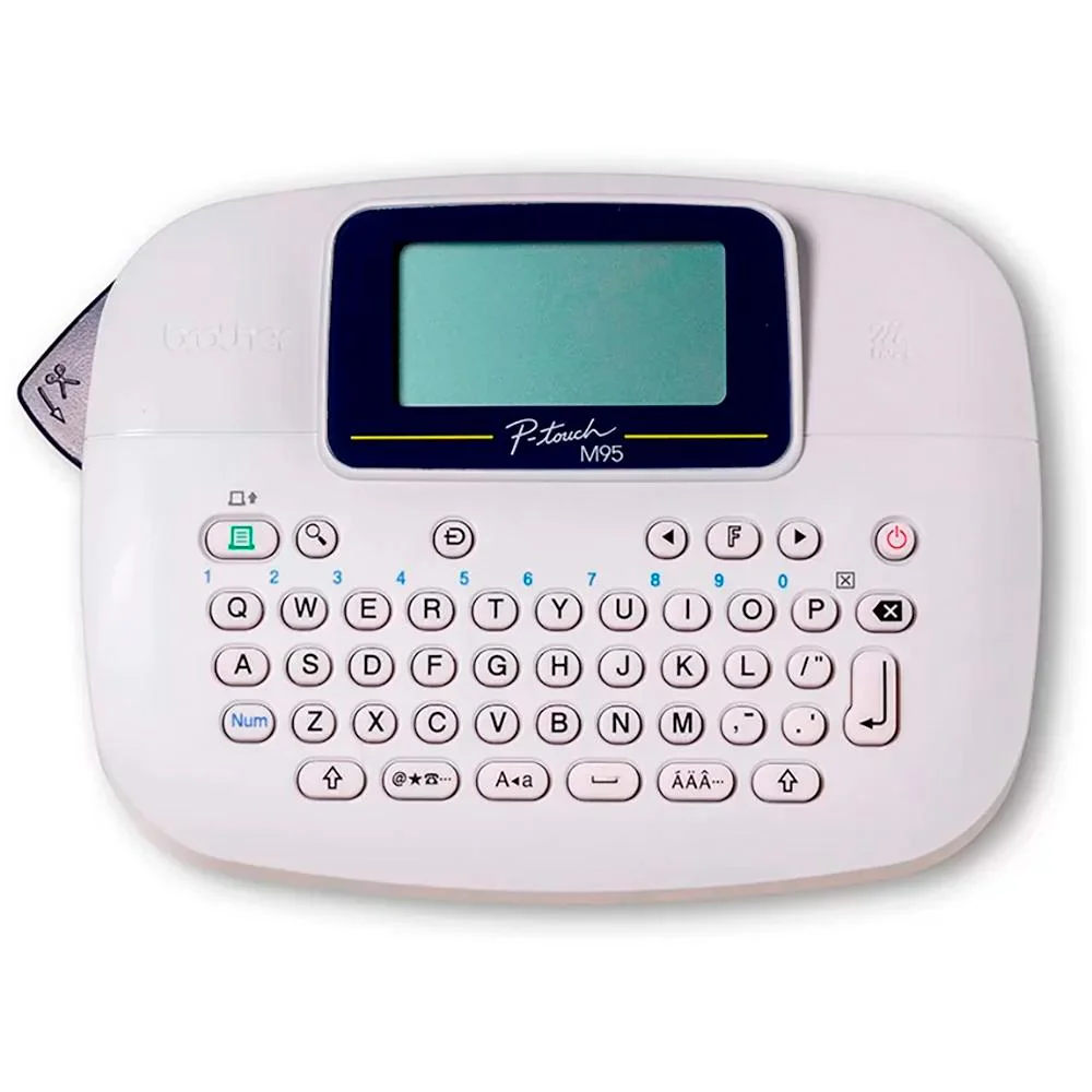 Rotuladora Eletrônica Brother, Portátil, Branco - Ptm95wt Rotuladora Eletrônica Brother, Portátil, Branco - Ptm95wt