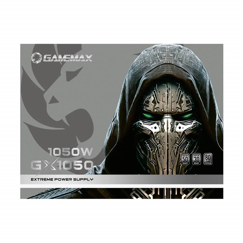 Imagem 5 de 5 do produto Fonte Gamemax 1050w Gx1050 Pro, 80 Plus Platinum. FULL Modular, Branco