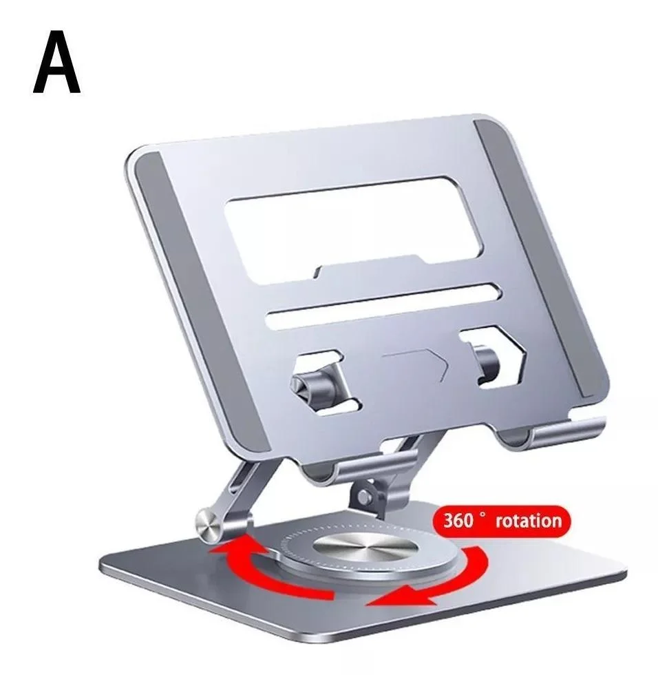 Imagem 3 de 4 do produto Suporte De Mesa Giratório 360° De Alumínio Para Tablet E Ipad