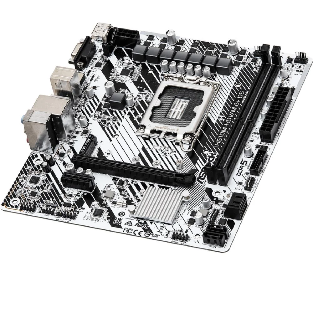 Imagem 5 de 5 do produto Placa Mãe Asrock H610m-hdv/m.2, D5,  Intel, Chipset H610,  DDR5, LGA 1700, Matx