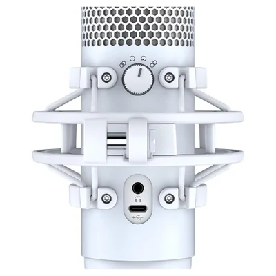 Microfone Hyperx Quadcast S RGB USB Branco KaBuM