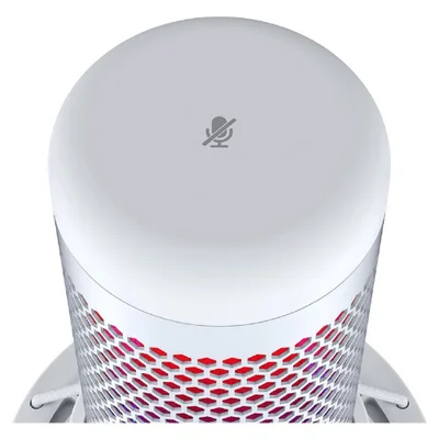 Microfone Hyperx Quadcast S RGB USB Branco KaBuM