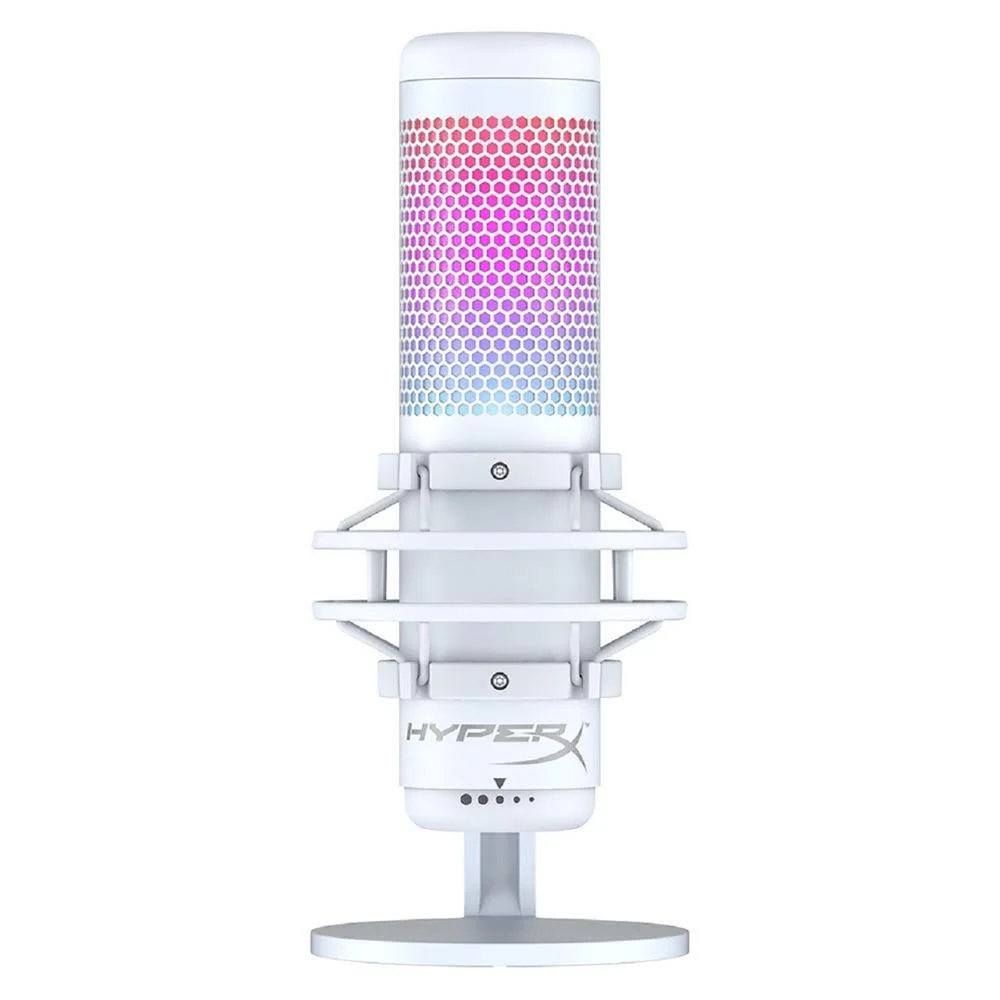 Microfone Hyperx Quadcast S RGB USB Branco KaBuM