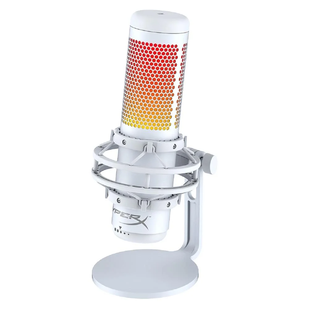 Microfone Hyperx Quadcast S RGB USB Branco KaBuM