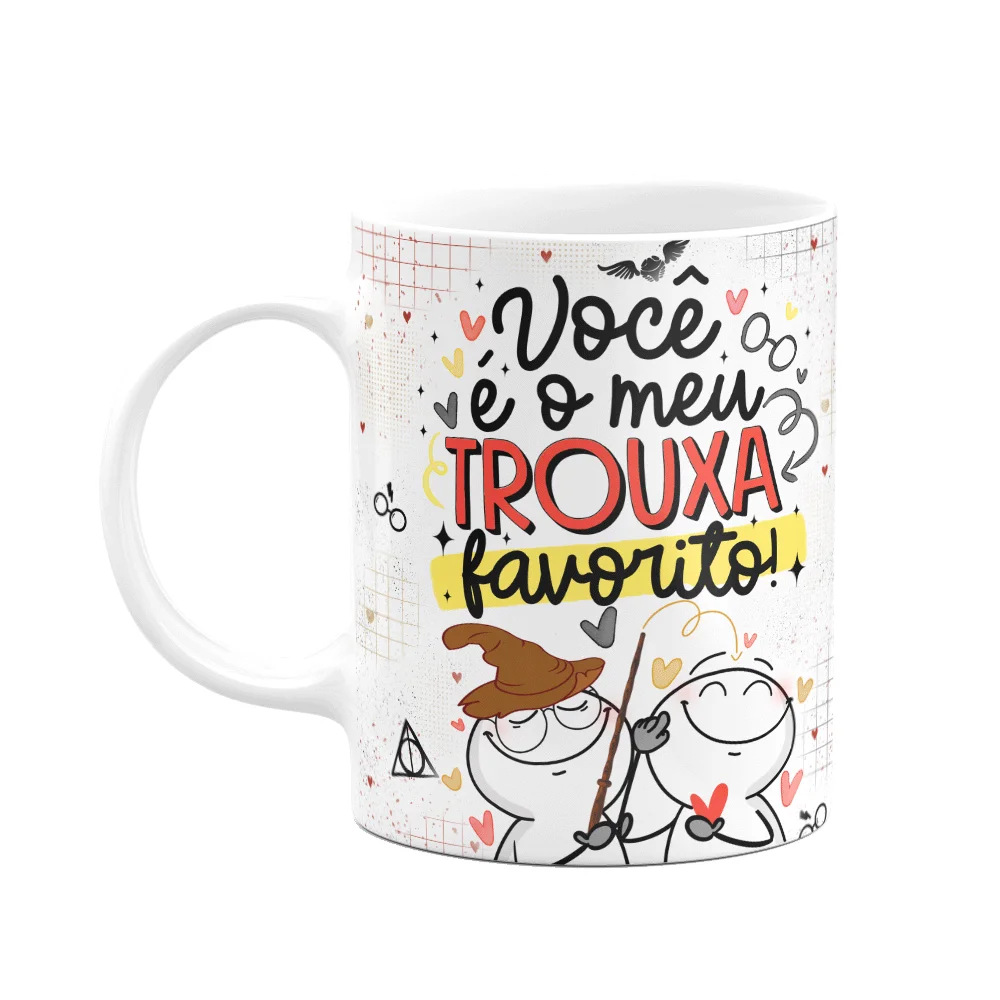 Caneca Funny Namorados Geek - Você É O Meu Trouxa Favorito