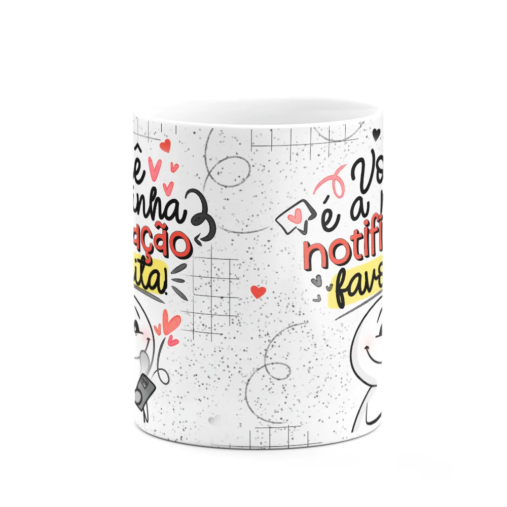 Imagem 2 de 3 do produto Caneca Funny Namorados - Você É A Minha Notificação Favorita