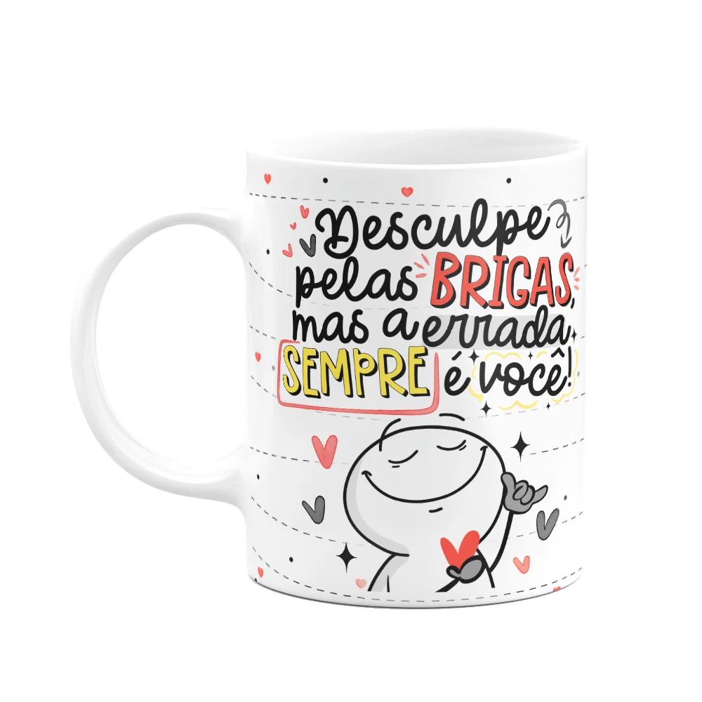 Caneca Funny Namorados - A Errada É Sempre Você