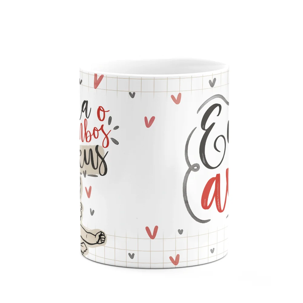 Imagem 2 de 3 do produto Caneca Namorados Cupid - Um Para O Outro E Ambos Para Deus