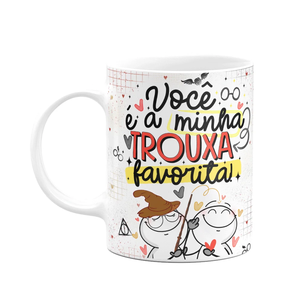 Caneca Funny Namorados Geek - Você É A Minha Trouxa Favorita