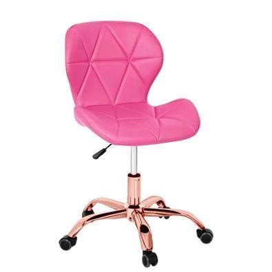 Cadeira Office Eiffel Slim Base Giratória Rosa - Rose Gold