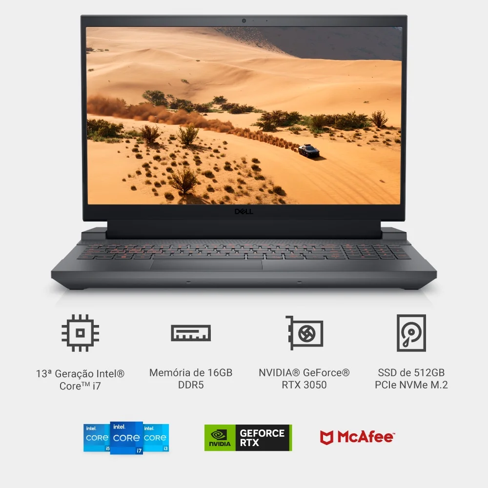 Notebook Gamer Dell G15i1300m55p KaBuM