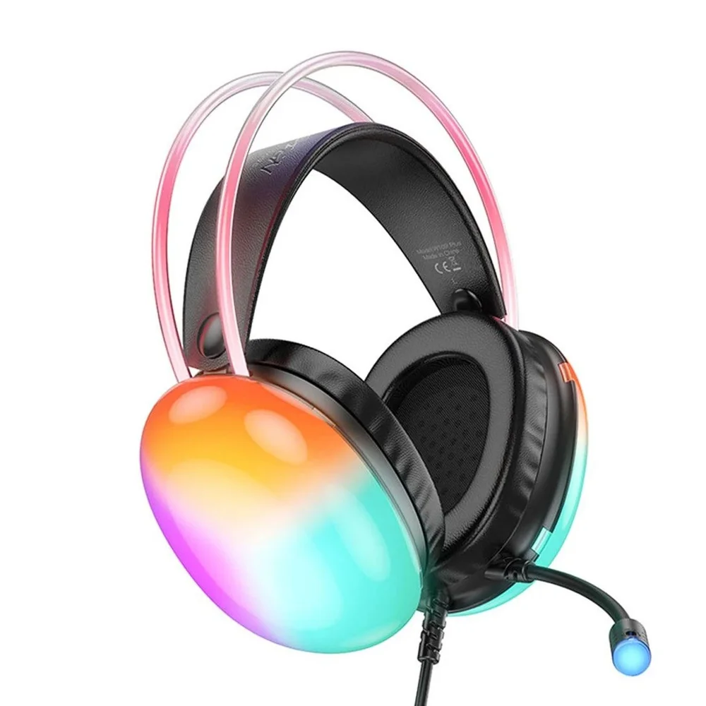 Imagem 5 de 5 do produto Fone De Ouvido Gamer Com Fio Rainbow, RGB, Delta, Preto - F-5020
