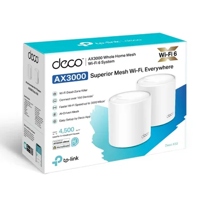 TP-Link Deco X50 AX3000 Wi-Fi 6 2台セット Roteador-Tp-link-Deco-X50-WIFI