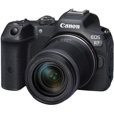 Câmera Canon Eos R7 Mirrorless, Lente 18-150mm, Vídeo 4K60, 10 bits