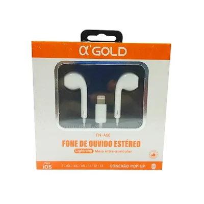 Fone De Ouvido Lightning Agold - Fn-a50