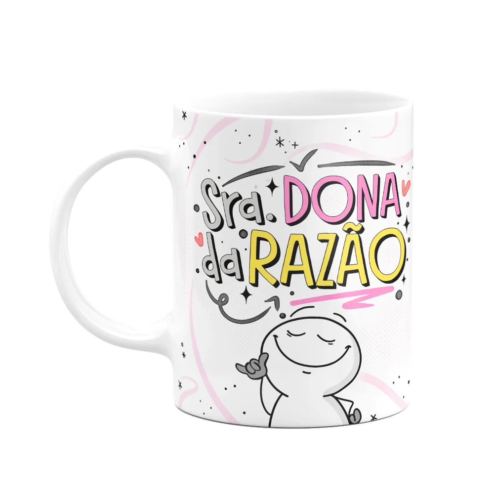 Caneca Funny Namorados, Senhora Dona Da Razão