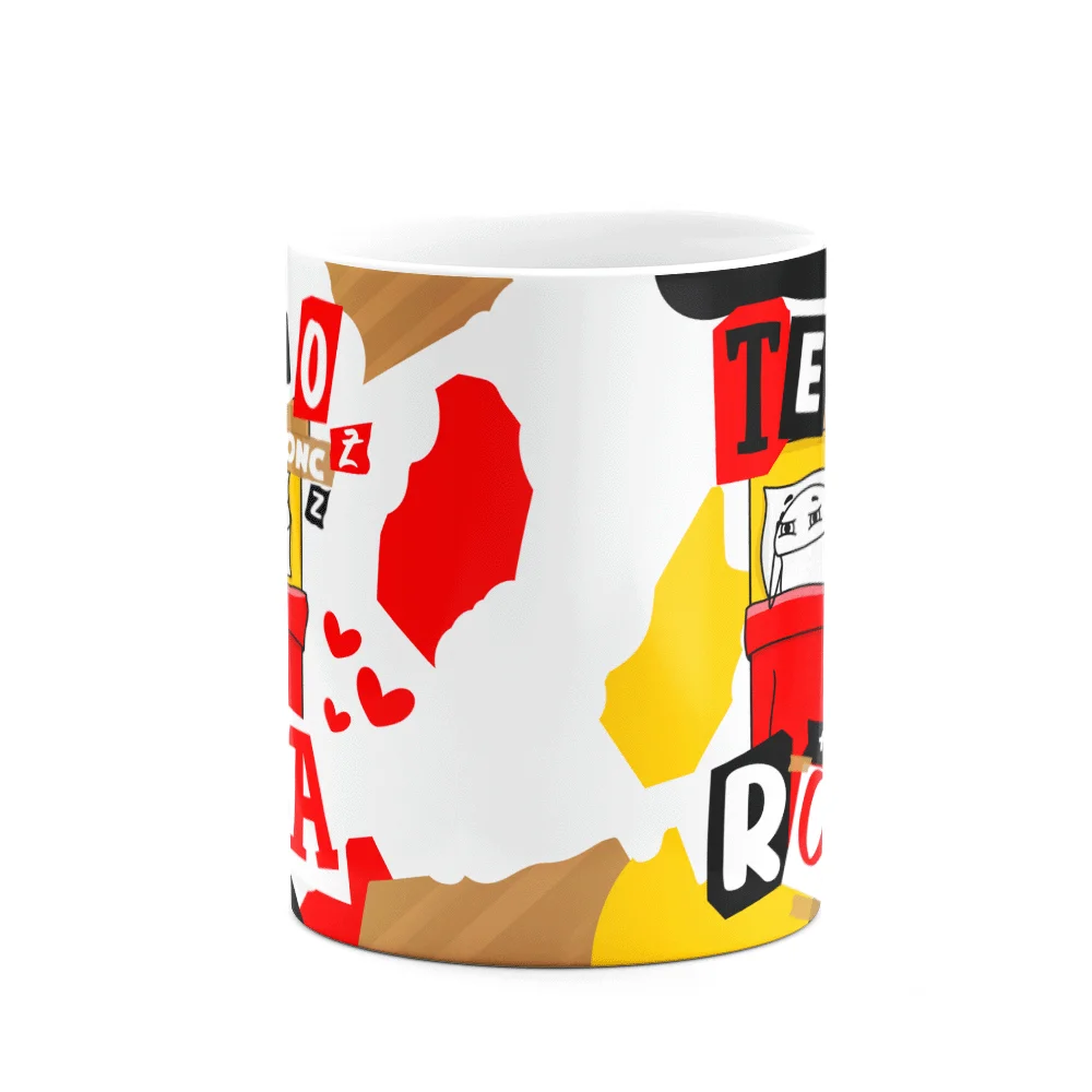 Imagem 2 de 3 do produto Caneca Flork Namorados - Te Amo Mais Que Você Ronca