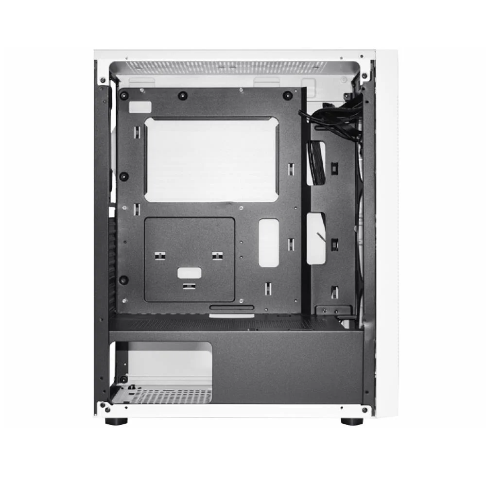 Imagem 3 de 5 do produto Gabinete Gamer K-mex Bifrost 6 Cg-w1a9 LED RGB, ATX,  Lateral Em Vidro Temperado, Branco