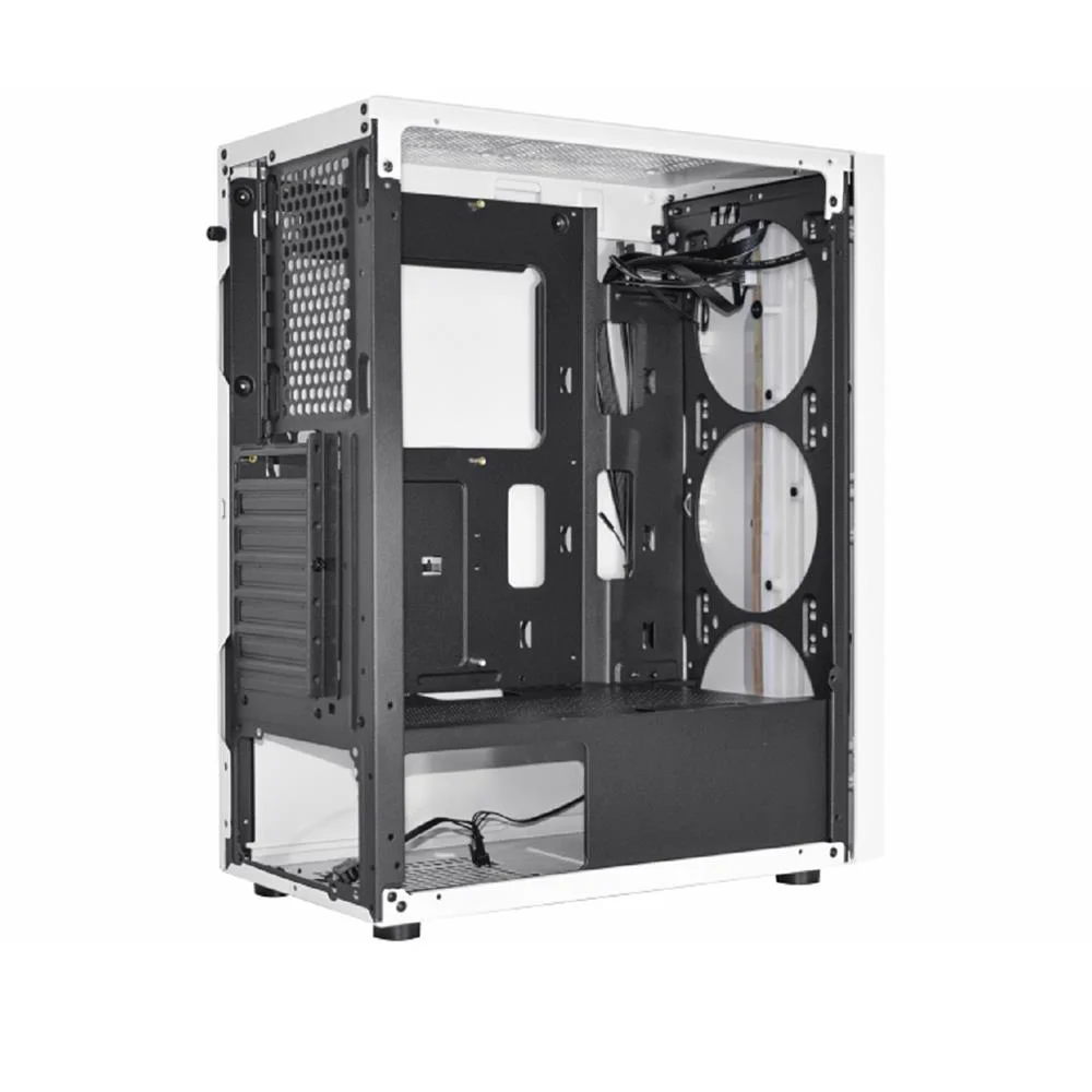 Imagem 4 de 5 do produto Gabinete Gamer K-mex Bifrost 6 Cg-w1a9 LED RGB, ATX,  Lateral Em Vidro Temperado, Branco