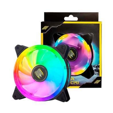 Cooler Fan Playshop, LED, RGB, 12v, Para Gabinete E Cpu Gamer 12cm, 1500 Rpm, Conector 3 Pinos, 4 Pinos Molex