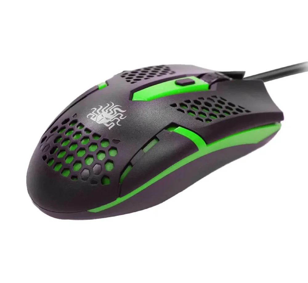 Mouse 5+ Gamer Start 2.0, 1500 DPI, USB, Ergonômico, Preto e Verde - 015-0091 Mouse 5+ Gamer Start 2.0, 1500 DPI, USB, Ergonômico, Preto e Verde - 015-0091
