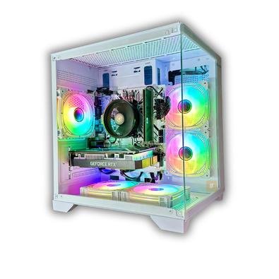 PC Gamer Aquário Ryzen 5 5500, 16GB RAM DDR4, Nvidia RTX3050 6GB, SSD 512GB, Branco, Windows 11 trial