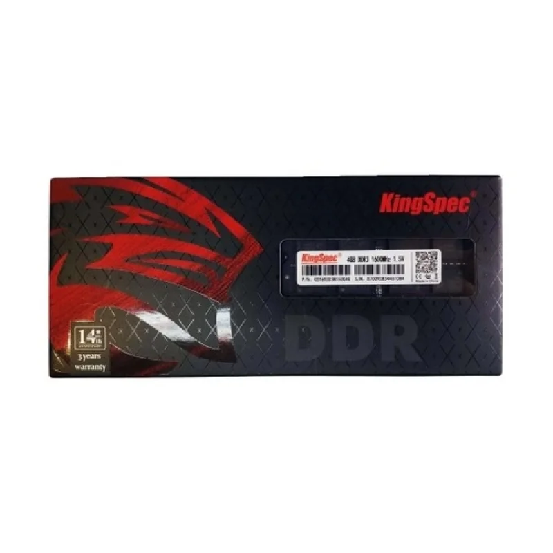 Imagem 2 de 5 do produto Memoria Ram Kingspec 4gb Ddr3 1600mhz 1.5v