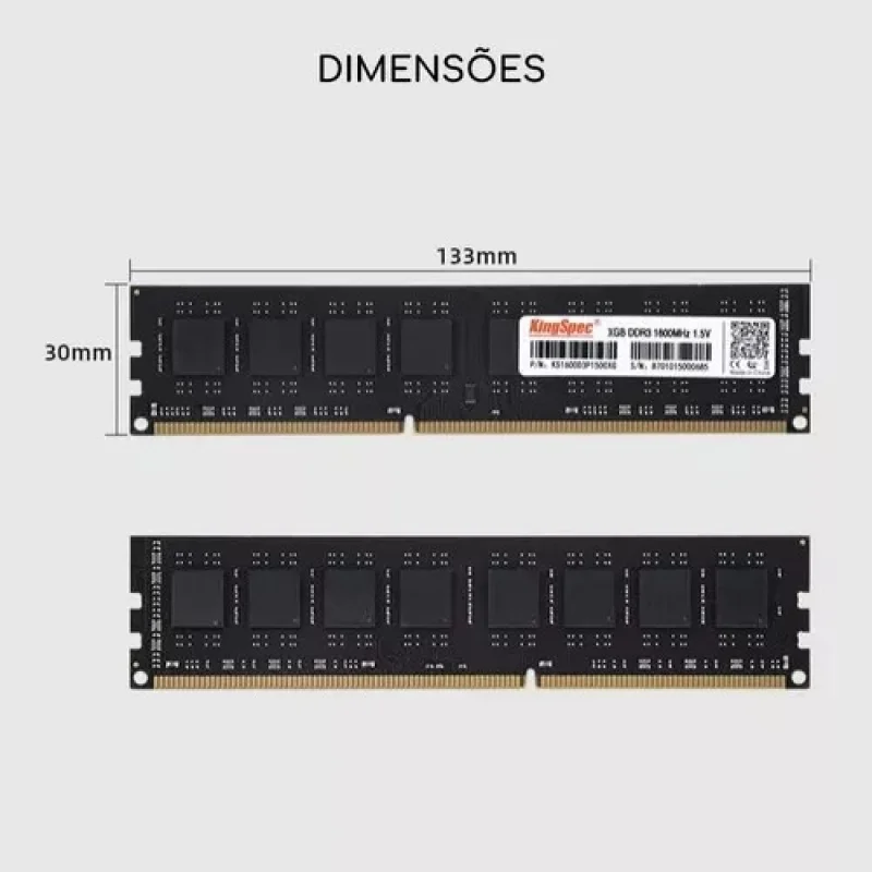 Imagem 5 de 5 do produto Memoria Ram Kingspec 4gb Ddr3 1600mhz 1.5v