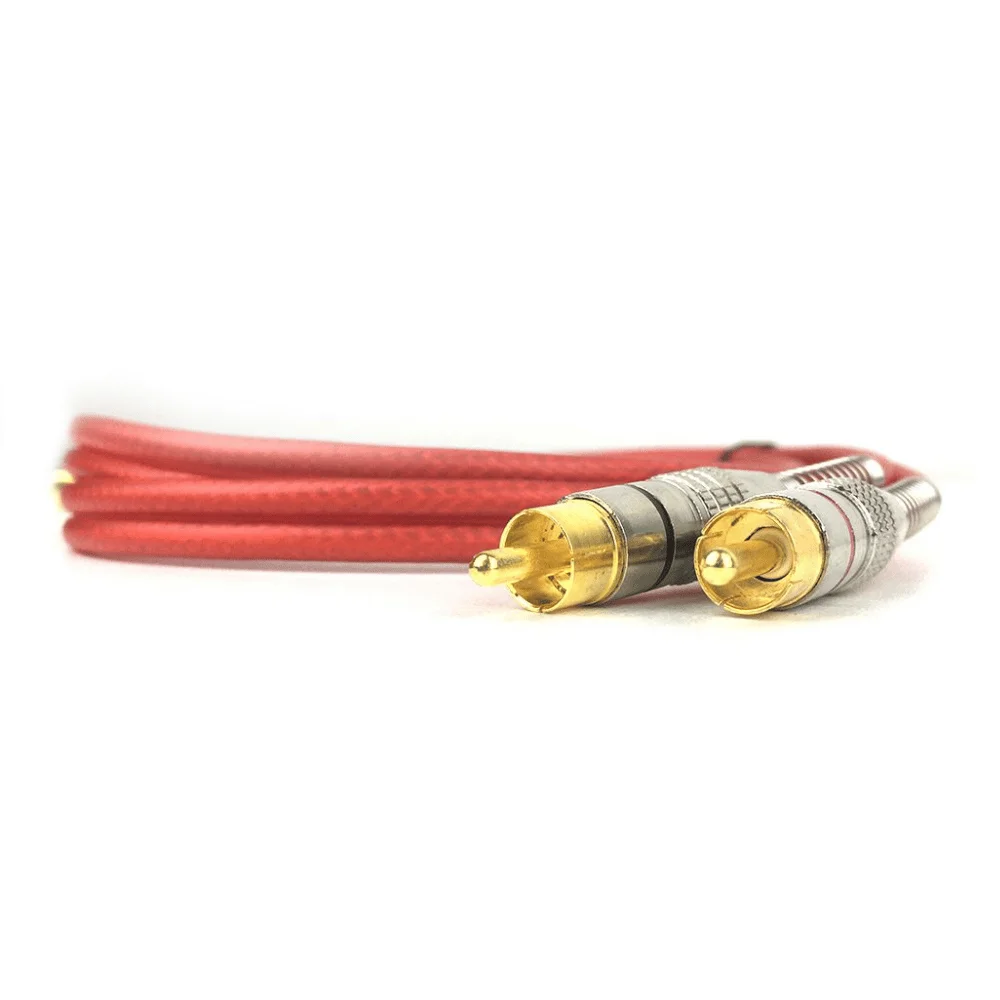 Imagem 2 de 5 do produto Cabo Rca Macho X Macho Technoise 400 Pro, Blindado, 5mm, Vermelho, 1m