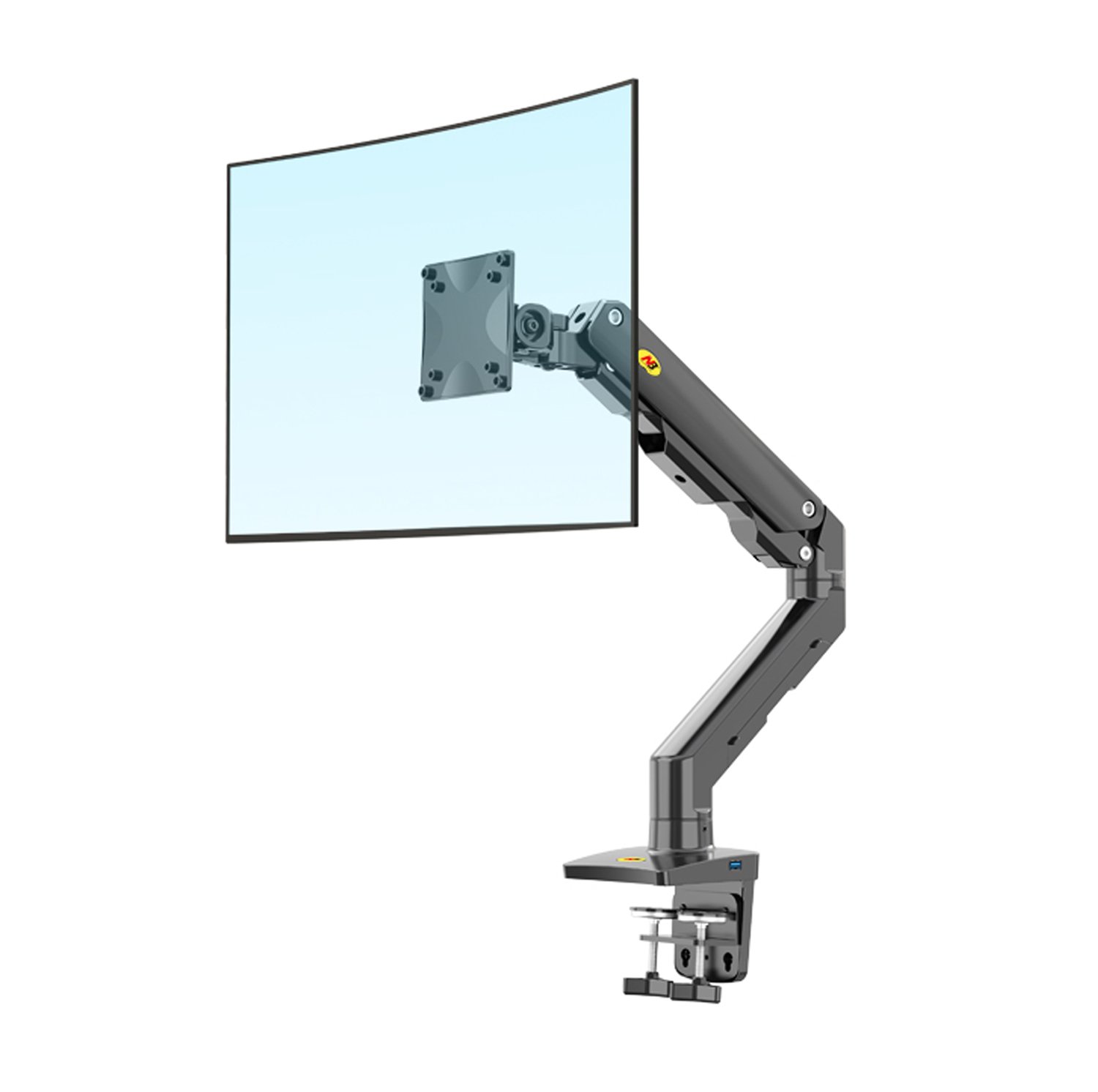 Suporte Articulado De Mesa, Mola Mecânica, Para Monitores De 27" À 45", Preto  - Nb G50