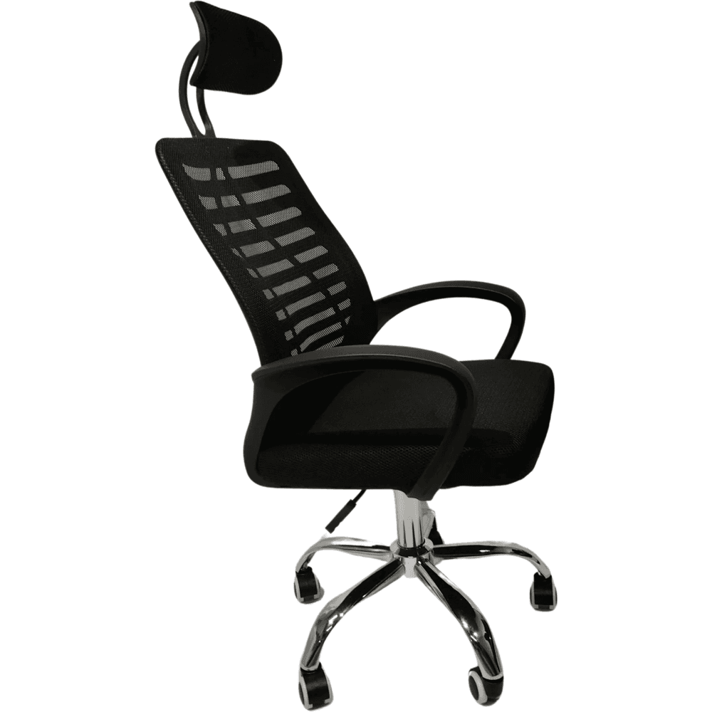 Imagem 3 de 5 do produto Cadeira Escritório Giratória Tela Mesh Reclinável Ajustável
